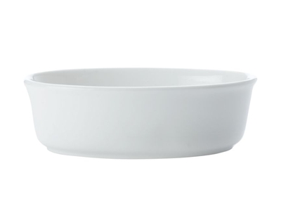 Maxwell & Williams White Bascis Pie Dish Oval 18 cm-maxwell-and-williams-What's Cooking Online Store