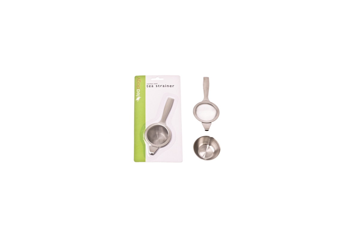 Teaology Tea Strainer Long Hand Stainless Steel