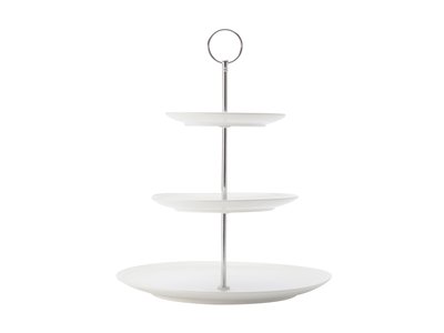 Maxwell & Williams White Basics Diamonds 3-Tier Cake Stand Gift Boxed-maxwell-and-williams-What's Cooking Online Store