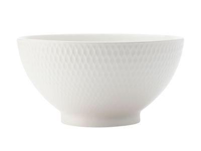 Maxwell & Williams White Basics Diamonds Rice Bowl 12cm-maxwell-and-williams-What's Cooking Online Store