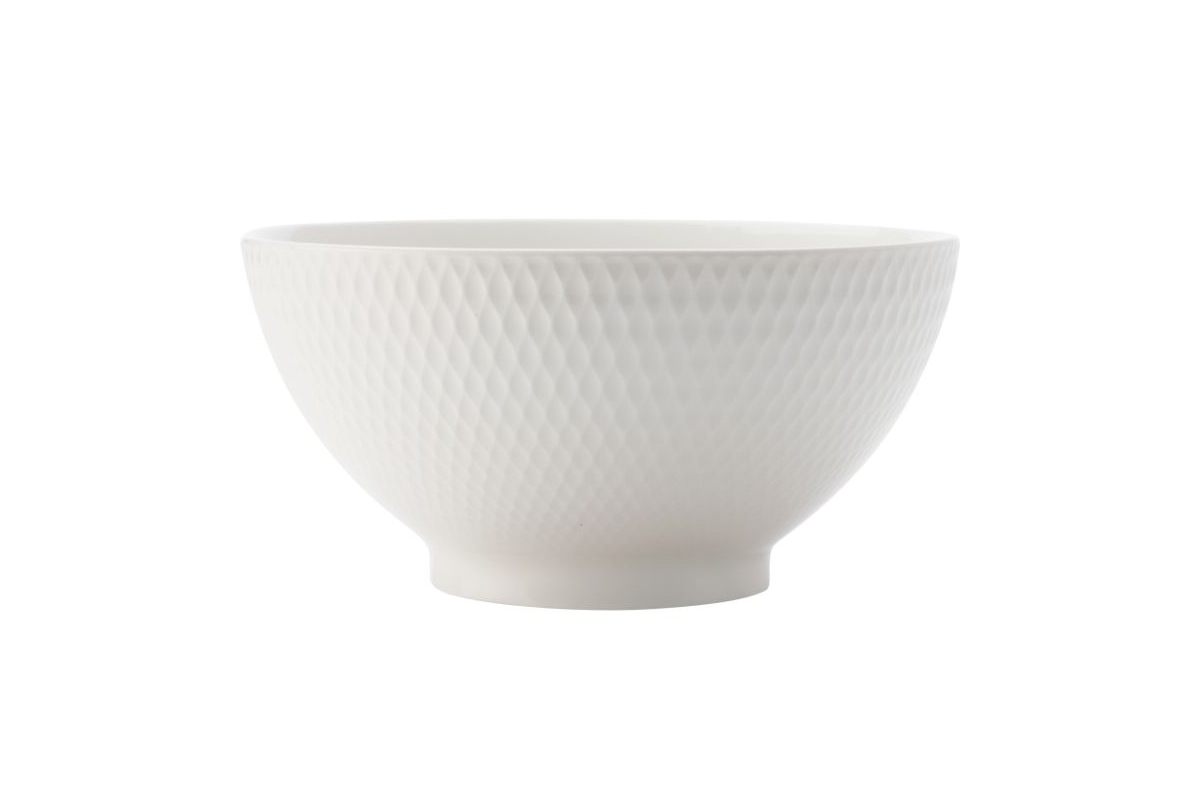 Maxwell & Williams White Basics Diamonds Noodle Bowl 18cm