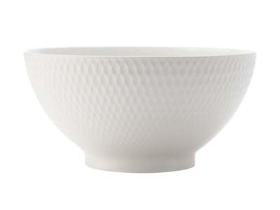 Maxwell & Williams White Basics Diamonds Noodle Bowl 18cm-maxwell-and-williams-What's Cooking Online Store