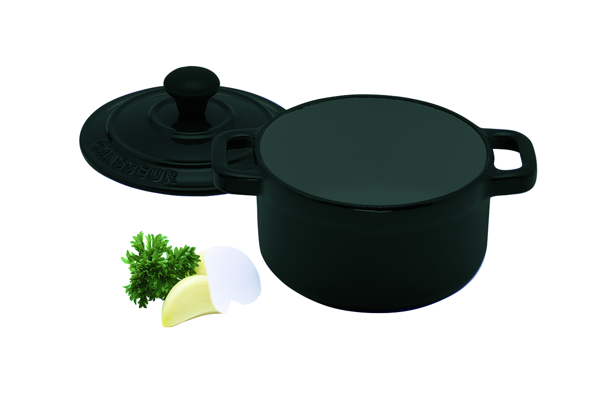 Chasseur Round French Oven 24cm 4 Litre Matt Black