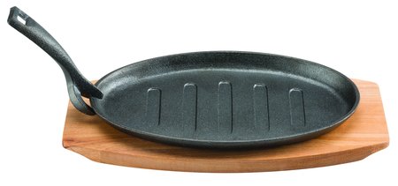 Pyrolux Pyrocast Oval Sizzle Plate With Tray 27 x 18cm-pyrolux-What's Cooking Online Store