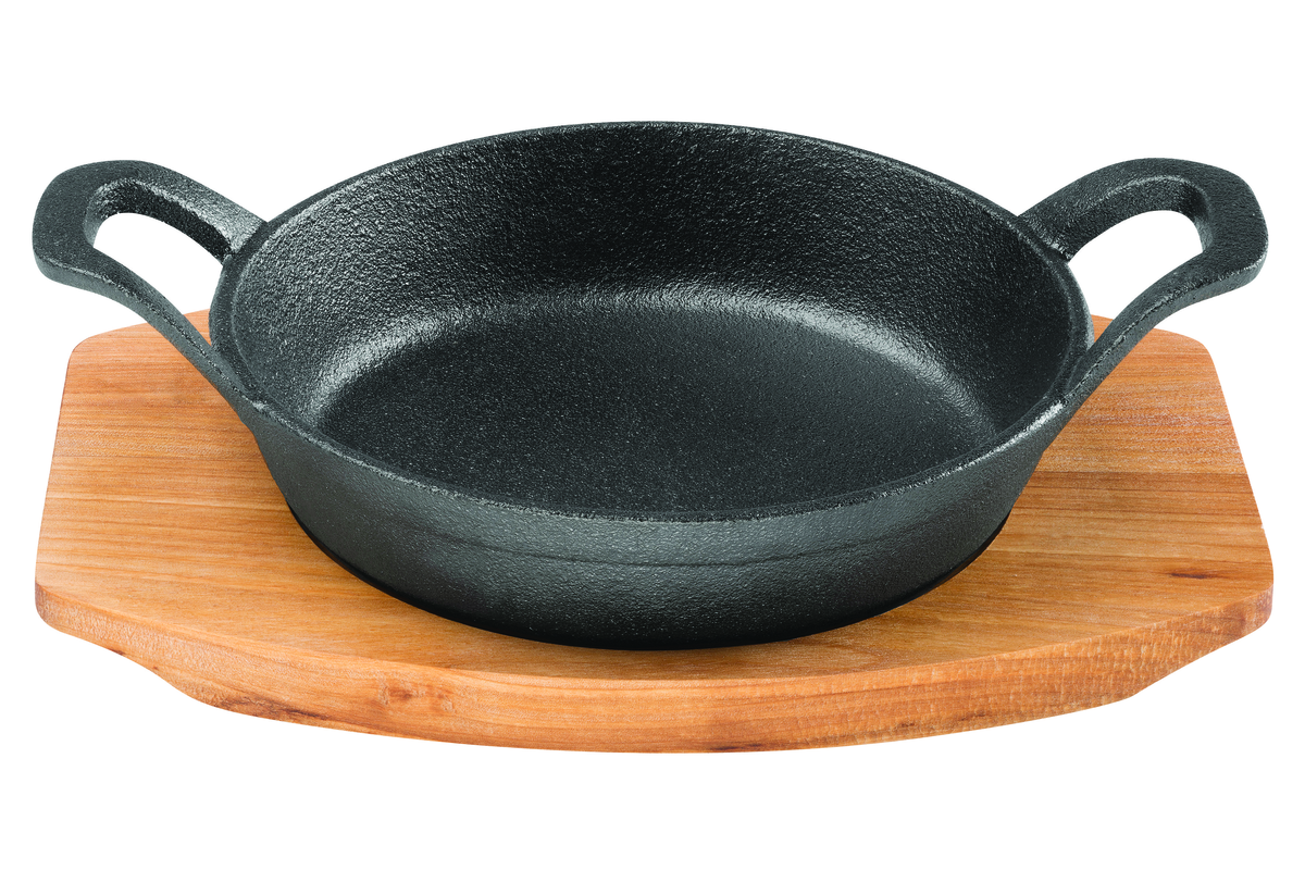 Pyrolux Pyrocast Round Gratin With Maple Tray 15cm