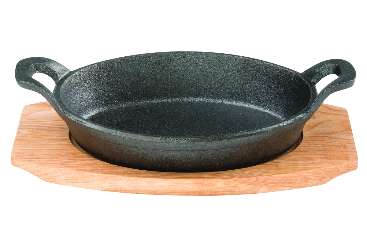 Pyrolux Pyrocast Oval Gratin With Maple Tray 17x12cm