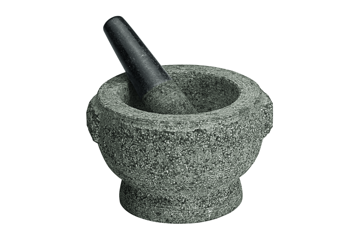 Avanti Rough Mortar & Pestle  Green 17cm