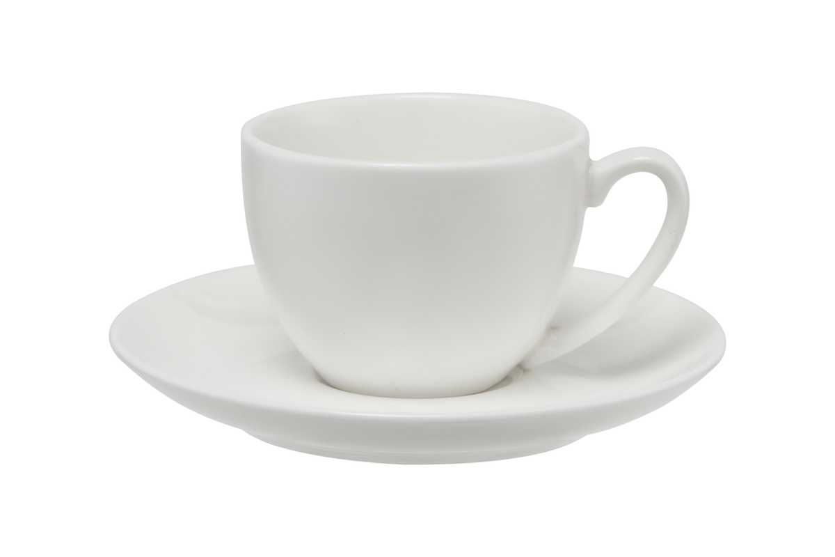 Maxwell & Williams White Basics Coupe Demi Cup & Saucer 90ml