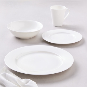 Maxwell & Williams White Basics Cosmopolitan Rim Dinner Set 16pce Gift Boxed-maxwell-and-williams-What's Cooking Online Store