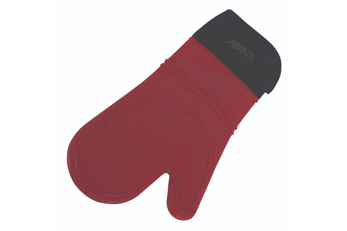 Avanti Silicone Oven Glove Silicon and Cotton Red