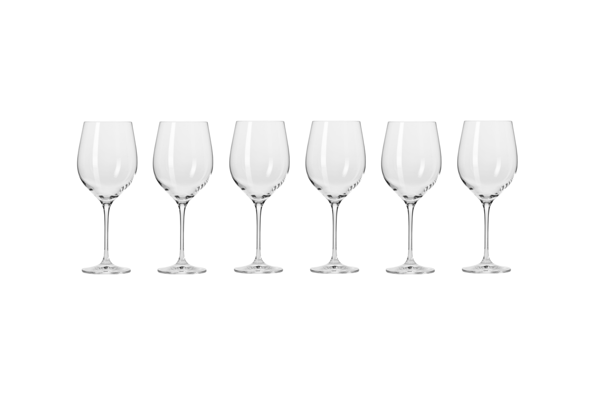 Krosno Harmony Wine Glass 6pc 450 To 530ml Gift Boxed