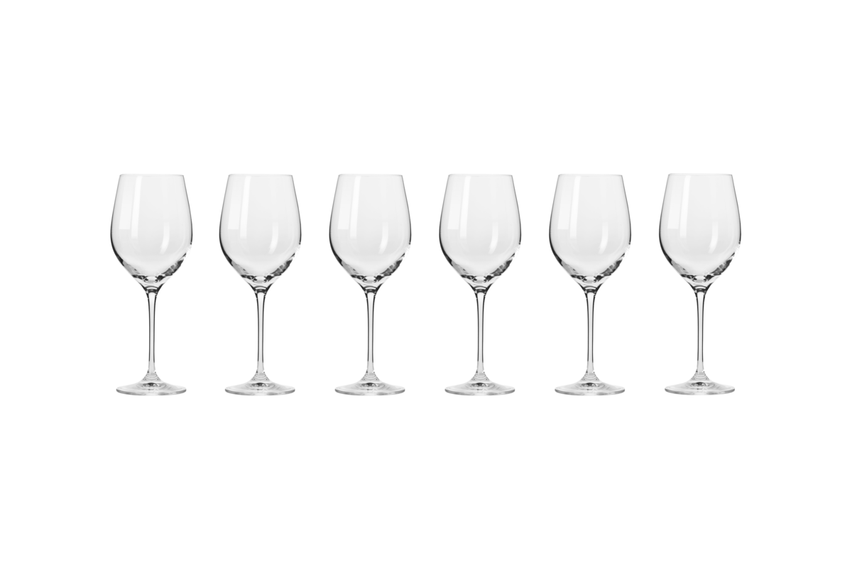 Krosno Harmony Wine Glass 370ml 6pc Gift Boxed