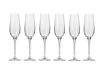 Krosno Harmony Champagne Flute 180ml 6pc Gift Boxed-krosno-What's Cooking Online Store