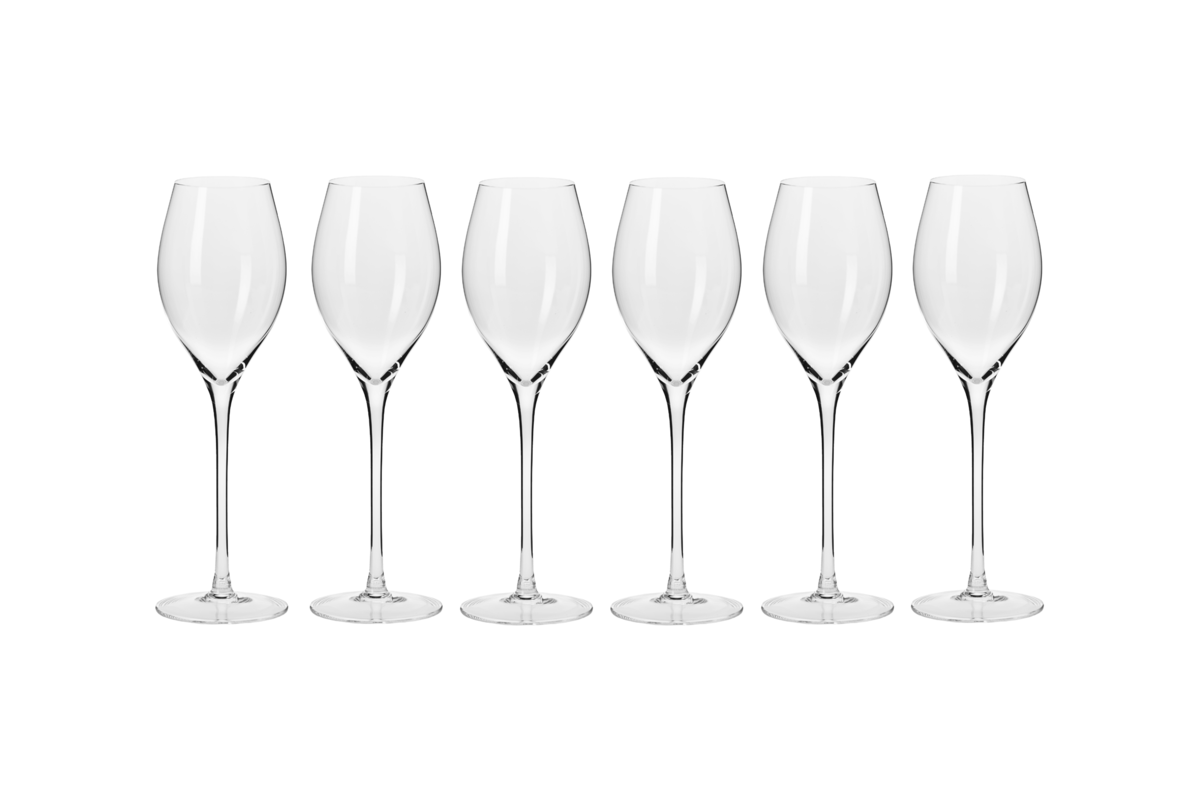 Krosno Harmony Prosecco Glass 280ml 6pc Gift Boxed