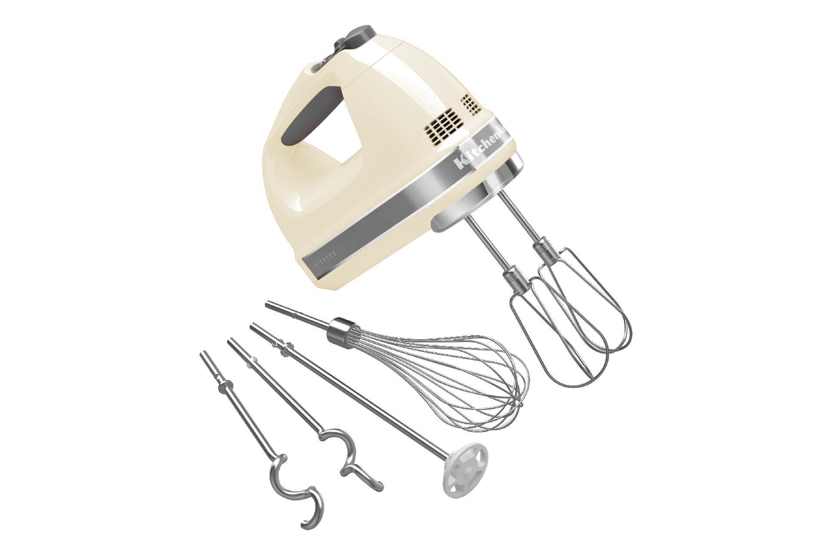 KitchenAid Hand Mixer 9 Speed Almond Cream