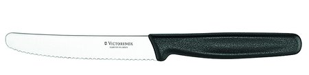 Victorinox Tomato or Steak Knife Black 11cm-victorinox-What's Cooking Online Store