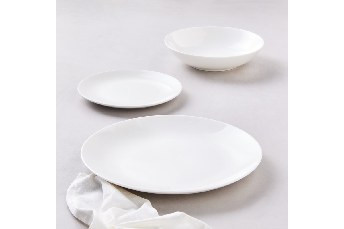 Maxwell & Williams White Basics Tribeca Coupe Dinner Set 12pc Gift Boxed