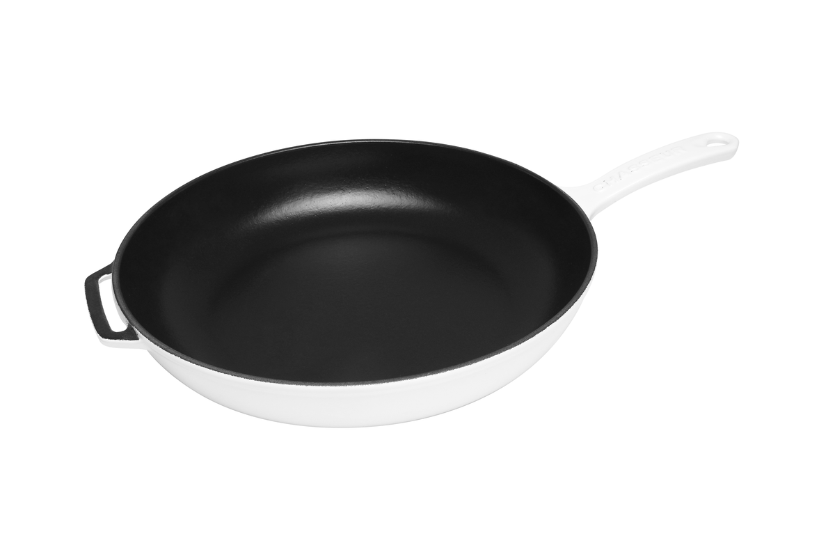 Chasseur Frypan Cast Iron 28cm White