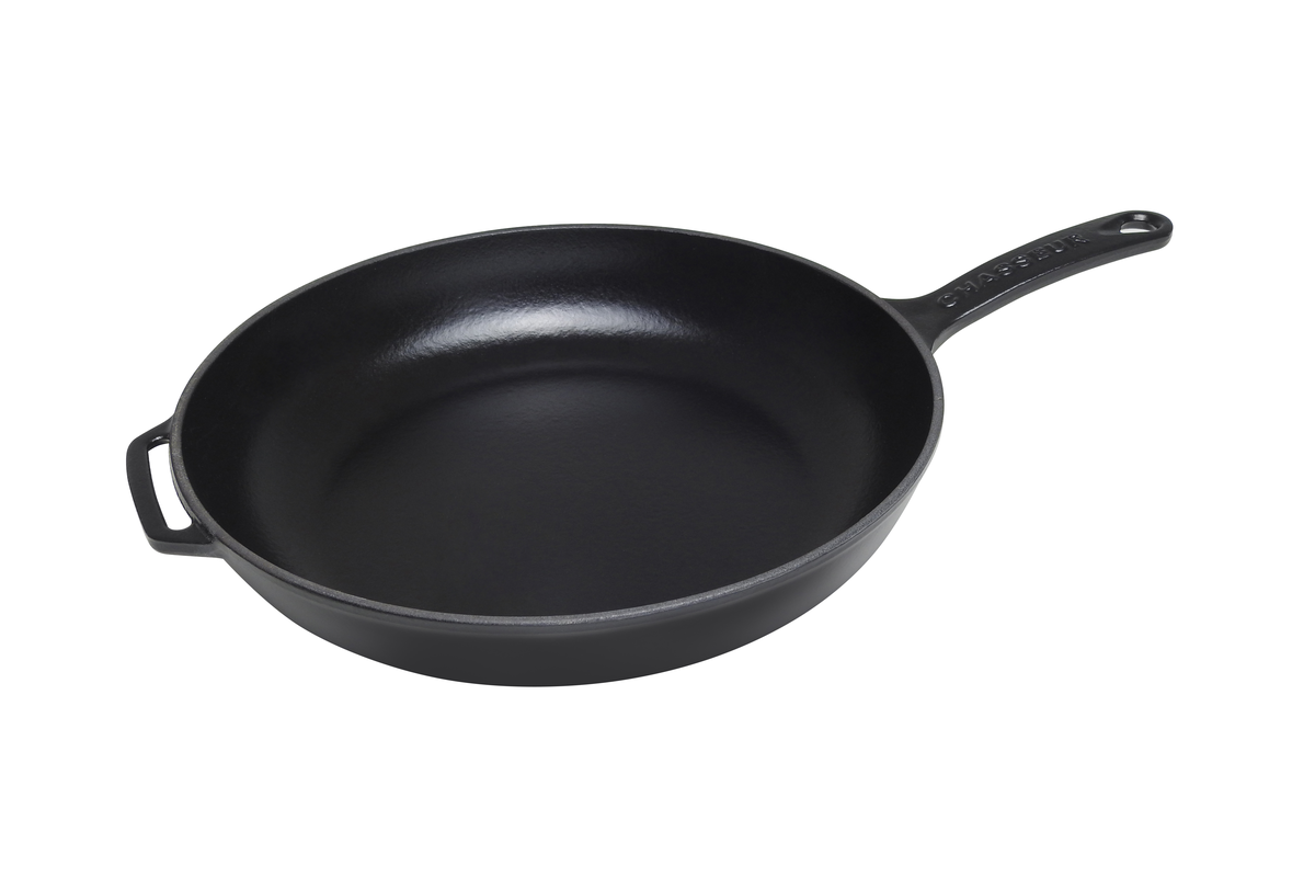 Chasseur Frypan Cast Iron 28cm Matt Black