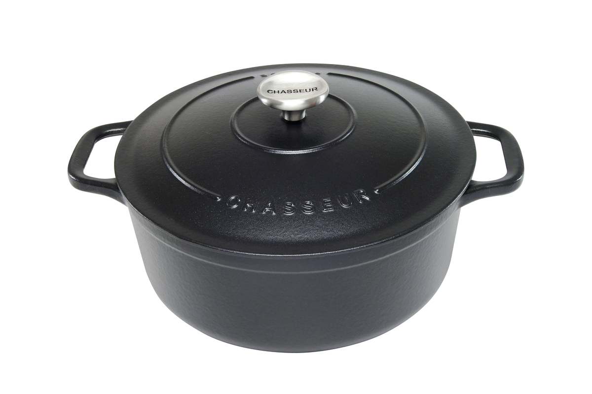 Chasseur Round French Oven 32cm 8 Litres Matt Black