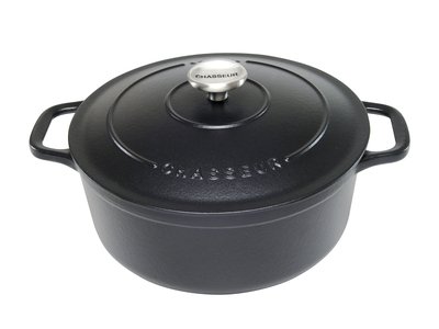 Chasseur Round French Oven 32cm 8 Litres Matt Black-chasseur-What's Cooking Online Store