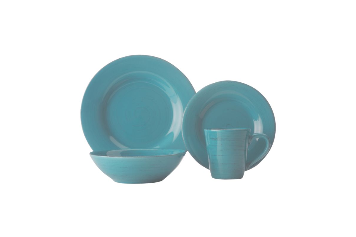 Casa Domani Portofino Turquoise Dinner Set 16 Piece Gift Boxed