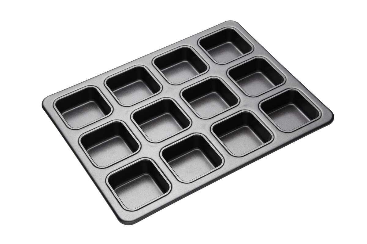 Bakemaster Non Stick 12 Cup SQ Brownie Pan