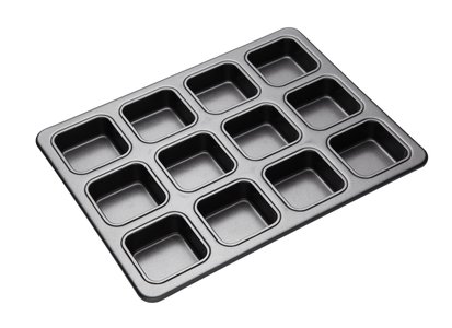 Bakemaster Non Stick 12 Cup SQ Brownie Pan-bakemaster-What's Cooking Online Store