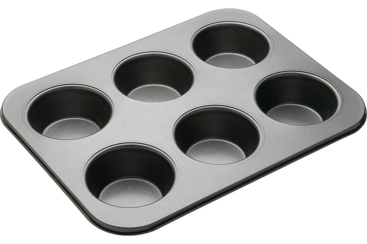 Bakemaster Non Stick 6 Cup Large Muffin Pan 35 X 26 cm