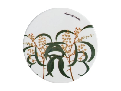 Maxwell & Williams Royal Botanic Garden Ceramic Round Coaster 9cm Wattle-maxwell-and-williams-What's Cooking Online Store