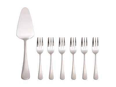 Maxwell & Williams Cosmopolitan Cake Server & Fork 7pc Set Gift Boxed-maxwell-and-williams-What's Cooking Online Store