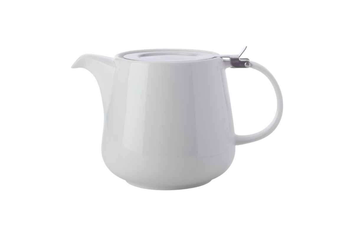 Maxwell & Williams White Basics Teapot with Infuser 600ml White Gift Boxed