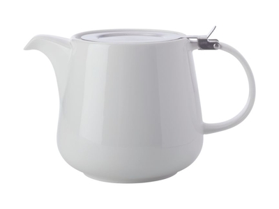 Maxwell & Williams White Basics Teapot with Infuser 600ml White Gift Boxed-maxwell-and-williams-What's Cooking Online Store