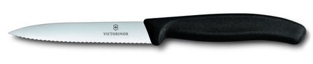 Victorinox Vegetable Knife Serrated 10cm Black-victorinox-What's Cooking Online Store