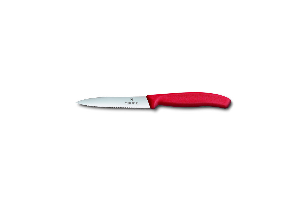 Victorinox Vegetable Knife Serrated 10cm Red