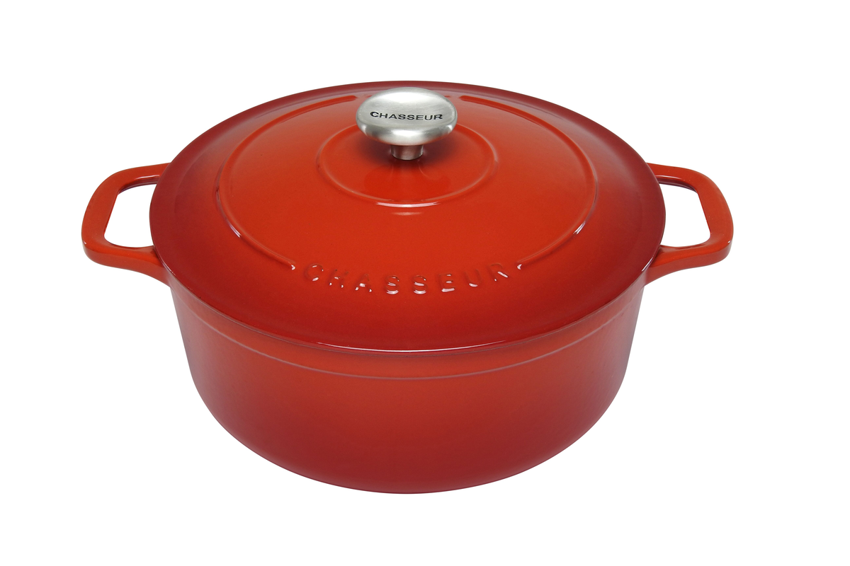 Chasseur Round French Oven 28cm 6.1 Litres Inferno Red