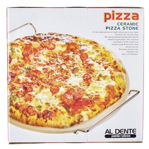 Al Dente Pizza Stone with rack 33cm-al-dente-What's Cooking Online Store